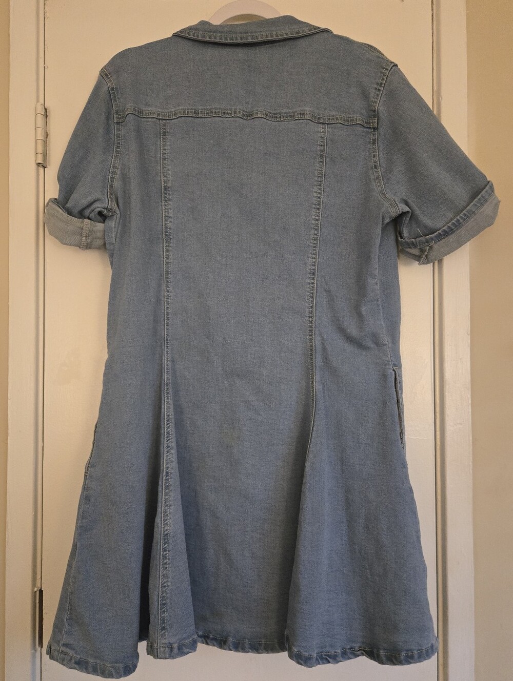 Fashion Nova Light Wash Denim Top - Picture 4 of 4